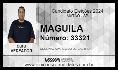 Candidato MAGUILA 2024 - MATÃO - Eleições