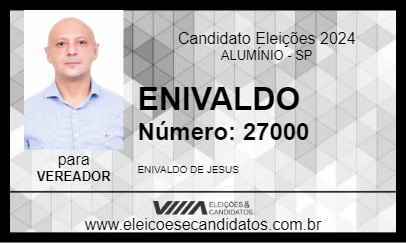 Candidato ENIVALDO 2024 - ALUMÍNIO - Eleições