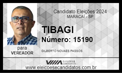 Candidato TIBAGI 2024 - MARACAÍ - Eleições