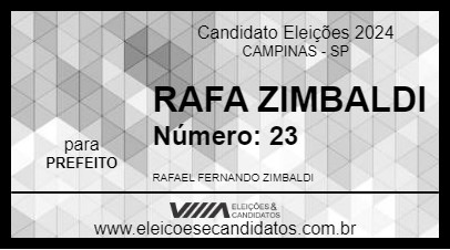 Candidato RAFA ZIMBALDI 2024 - CAMPINAS - Eleições