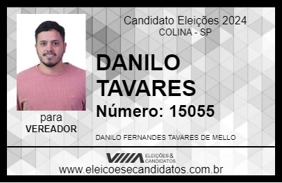 Candidato DANILO TAVARES 2024 - COLINA - Eleições