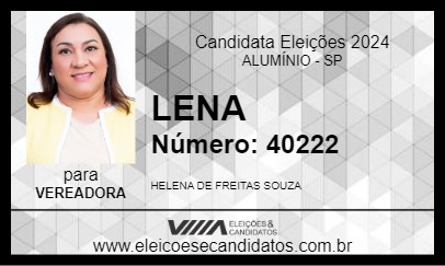 Candidato LENA 2024 - ALUMÍNIO - Eleições