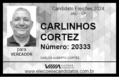 Candidato CARLINHOS CORTEZ 2024 - JAÚ - Eleições