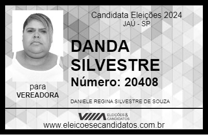 Candidato DANDA SILVESTRE 2024 - JAÚ - Eleições