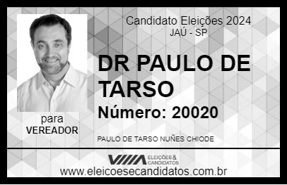 Candidato DR PAULO DE TARSO 2024 - JAÚ - Eleições