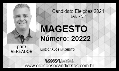 Candidato MAGESTO 2024 - JAÚ - Eleições