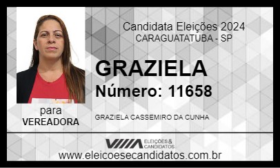 Candidato GRAZIELA 2024 - CARAGUATATUBA - Eleições