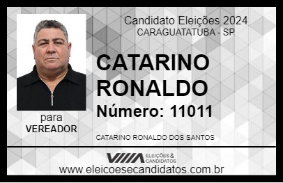 Candidato CATARINO RONALDO 2024 - CARAGUATATUBA - Eleições