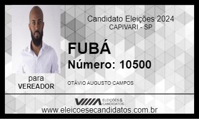 Candidato FUBÁ 2024 - CAPIVARI - Eleições