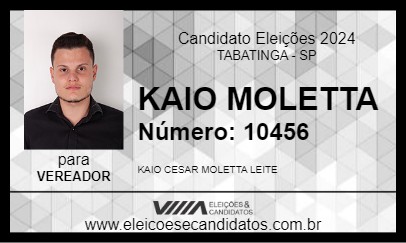 Candidato KAIO MOLETTA 2024 - TABATINGA - Eleições