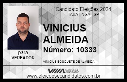 Candidato VINICIUS ALMEIDA 2024 - TABATINGA - Eleições