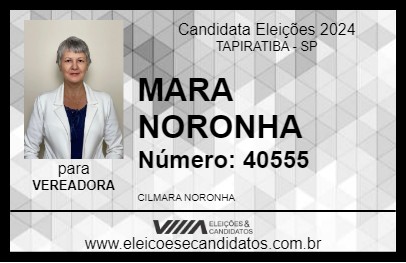 Candidato MARA NORONHA 2024 - TAPIRATIBA - Eleições