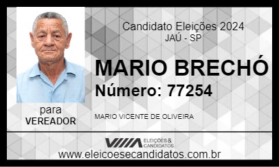 Candidato MARIO BRECHÓ 2024 - JAÚ - Eleições