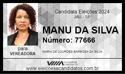 Candidato MANU DA SILVA 2024 - JAÚ - Eleições