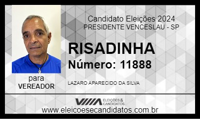 Candidato RISADINHA 2024 - PRESIDENTE VENCESLAU - Eleições