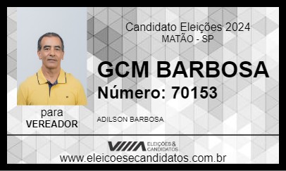 Candidato BARBOSA 2024 - MATÃO - Eleições