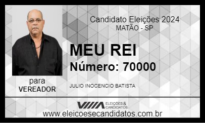 Candidato MEU REI 2024 - MATÃO - Eleições