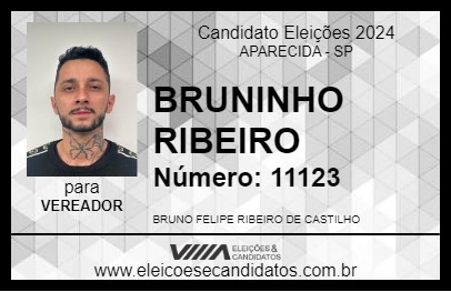 Candidato BRUNINHO RIBEIRO 2024 - APARECIDA - Eleições