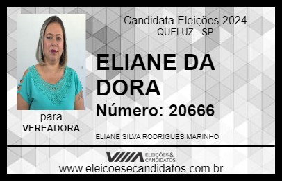 Candidato ELIANE DA DORA 2024 - QUELUZ - Eleições