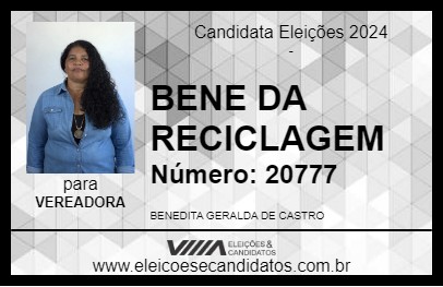 Candidato BENE DA RECICLAGEM 2024 - QUELUZ - Eleições