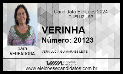 Candidato VERINHA 2024 - QUELUZ - Eleições