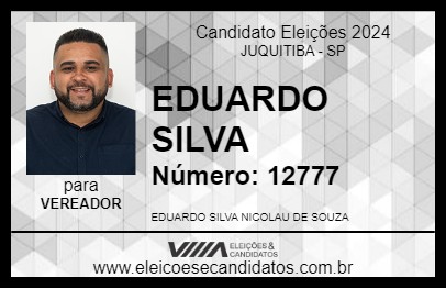 Candidato EDUARDO SILVA 2024 - JUQUITIBA - Eleições