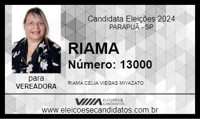 Candidato RIAMA 2024 - PARAPUÃ - Eleições