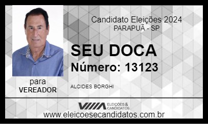 Candidato SEU DOCA 2024 - PARAPUÃ - Eleições