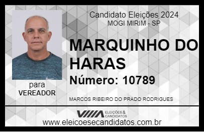 Candidato MARQUINHO DO HARAS 2024 - MOGI MIRIM - Eleições