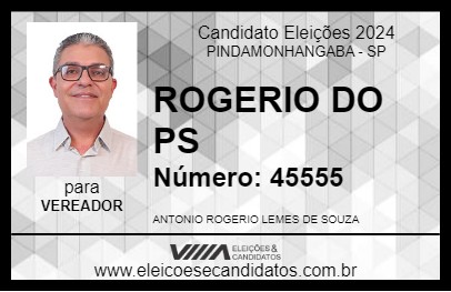 Candidato ROGERIO SOUZA 2024 - PINDAMONHANGABA - Eleições