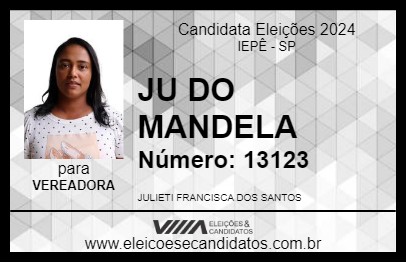 Candidato JU DO MANDELA 2024 - IEPÊ - Eleições