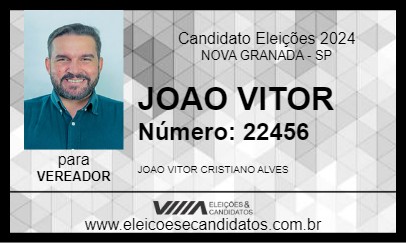 Candidato JOAO VITOR 2024 - NOVA GRANADA - Eleições