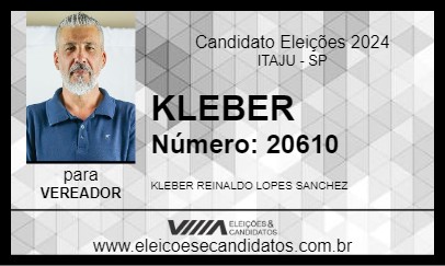 Candidato KLEBER 2024 - ITAJU - Eleições