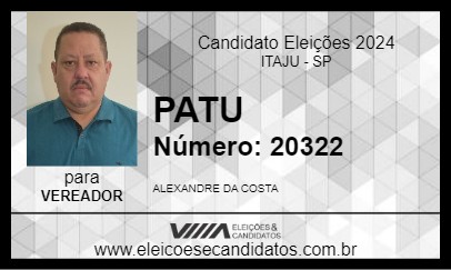 Candidato PATU 2024 - ITAJU - Eleições