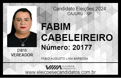 Candidato FABIM CABELEIREIRO 2024 - CAJURU - Eleições