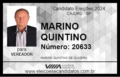 Candidato MARINO QUINTINO 2024 - CAJURU - Eleições