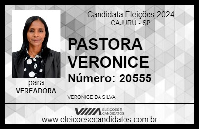 Candidato PASTORA VERONICE 2024 - CAJURU - Eleições