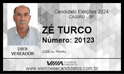 Candidato ZÉ TURCO 2024 - CAJURU - Eleições