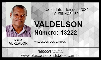 Candidato VALDELSON 2024 - OURINHOS - Eleições