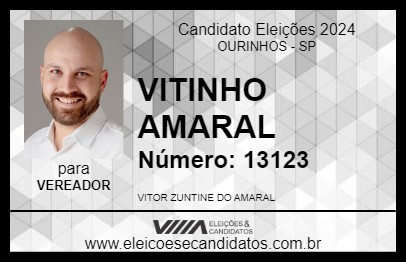 Candidato VITINHO AMARAL 2024 - OURINHOS - Eleições