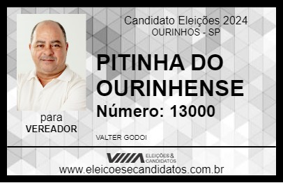 Candidato PITINHA DO OURINHENSE 2024 - OURINHOS - Eleições