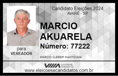 Candidato MARCIO AKUARELA 2024 - AVARÉ - Eleições