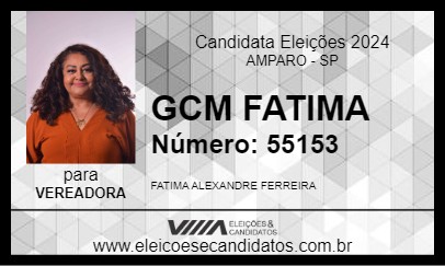 Candidato FATIMA ALEXANDRE 2024 - AMPARO - Eleições