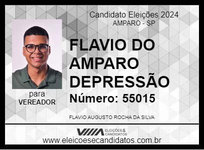 Candidato FLAVIO DO AMPARO DEPRESSÃO 2024 - AMPARO - Eleições