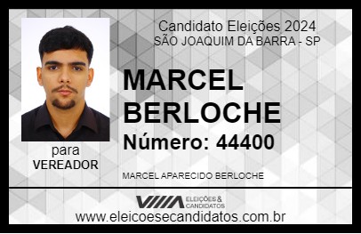 Candidato MARCEL BERLOCHE 2024 - SÃO JOAQUIM DA BARRA - Eleições