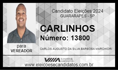 Candidato CARLINHOS 2024 - GUARARAPES - Eleições