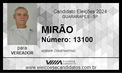 Candidato MIRÃO 2024 - GUARARAPES - Eleições