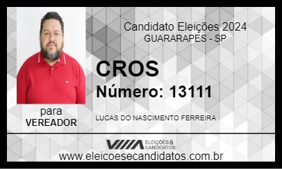 Candidato CROSS 2024 - GUARARAPES - Eleições