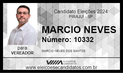 Candidato MARCIO NEVES 2024 - PIRAJUÍ - Eleições