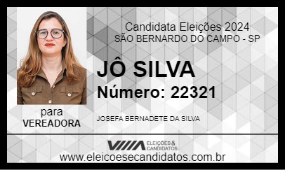 Candidato JÔ SILVA 2024 - SÃO BERNARDO DO CAMPO - Eleições